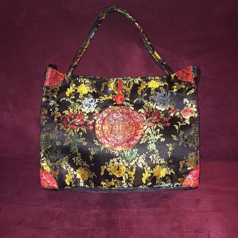 Chinese embroidered tote bag